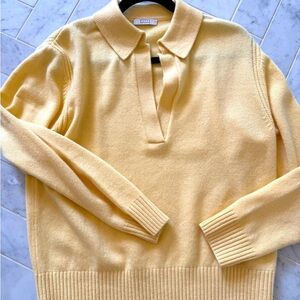 AYR yellow cashmere polo